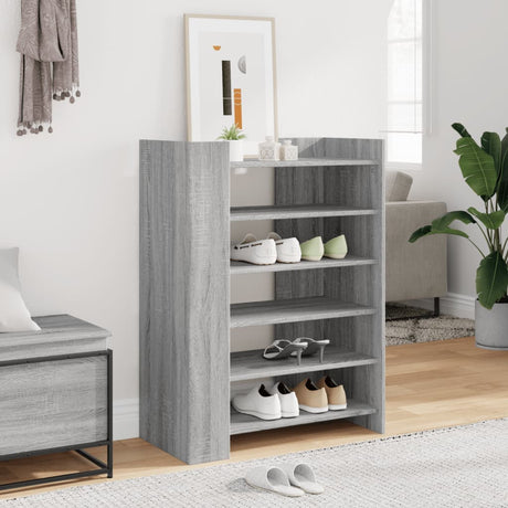 Vidaxx skoskab 74,5x37,5x100 cm konstrueret træ grå sonoma eg