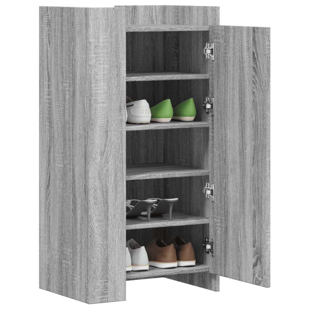 Vidaxx skoskab 52x37,5x100 cm konstrueret træ grå sonoma eg
