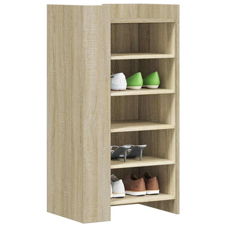 Vidaxxl skoskab 52x37,5x100 cm konstrueret træ sonoma eg-farvet