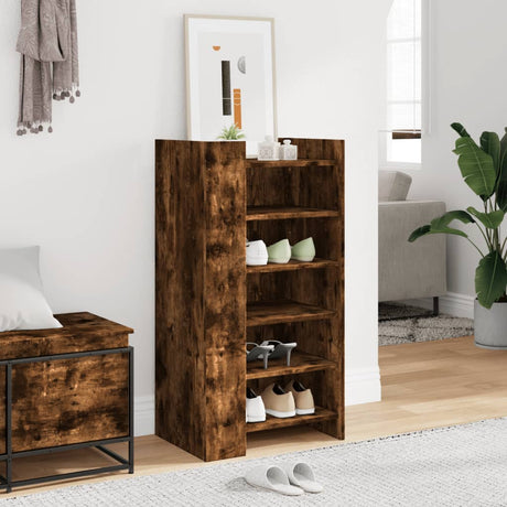 Vidaxx skoskab 52x37,5x100 cm forarbejdet træ, røget eg