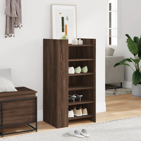 Vidaxx skoskab 52x37,5x100 cm færdigt træ, brun eg