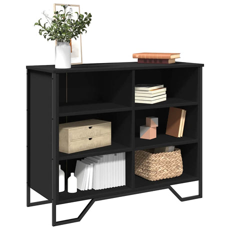 Vidaxl dressoir 91x35,5x74,5 cm bewerkt hout zwart