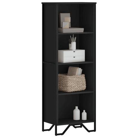 Vidaxl boekenkast 50x31x137,5 cm bewerkt hout zwart