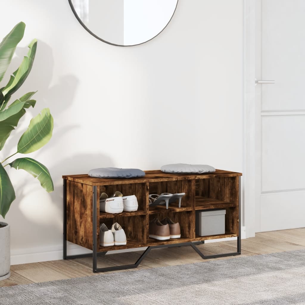 Vidaxx skoskab 90x38x45,5 cm forarbejdet træ, røget eg