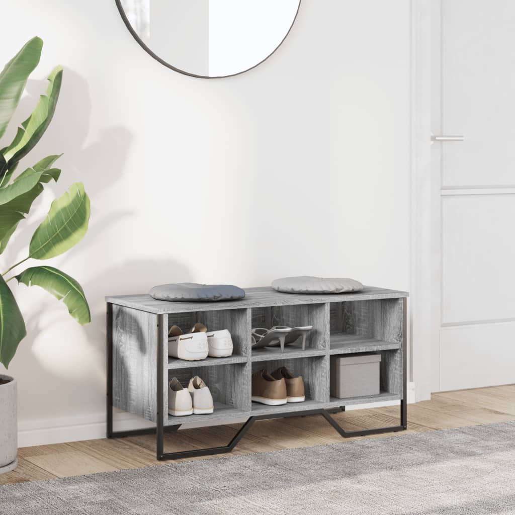 Vidaxx skoskab 90x38x45,5 cm konstrueret træ grå sonoma eg farve