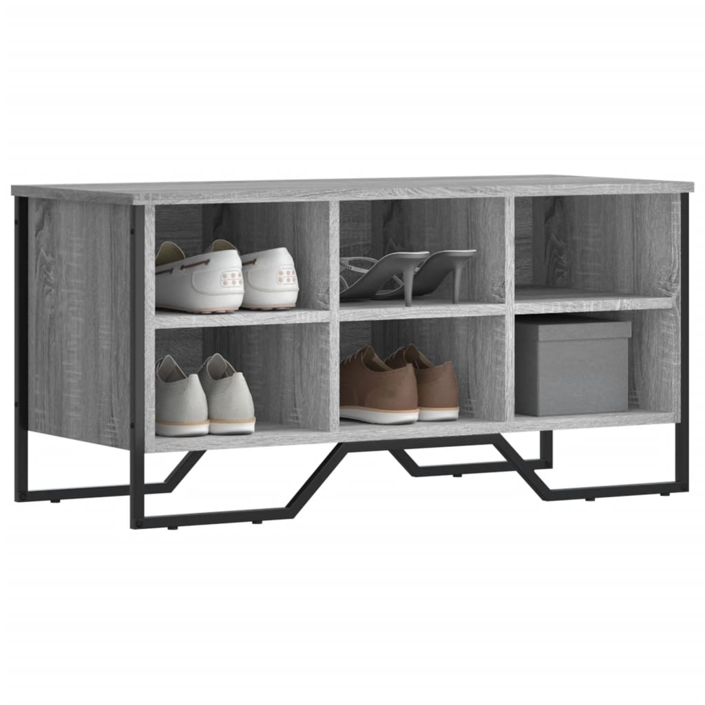 Vidaxx skoskab 90x38x45,5 cm konstrueret træ grå sonoma eg farve