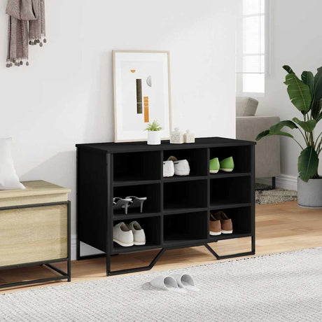 Vidaxx skoskab 90x38x61,5 cm forarbejdet træ sort