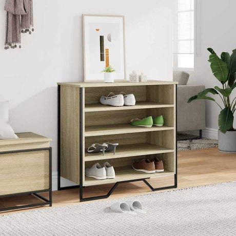 VidaXL skoskab 80x38x78 cm konstrueret træ sonoma eg