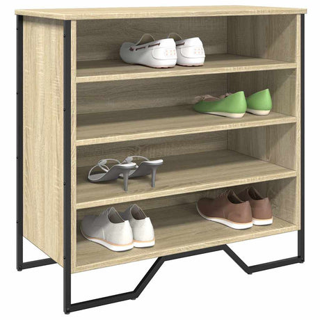 VidaXL skoskab 80x38x78 cm konstrueret træ sonoma eg