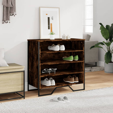 Vidaxx skoskab 80x38x78 cm forarbejdet træ, røget eg