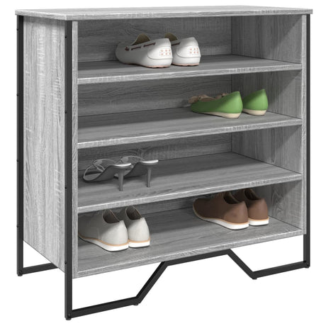 Vidaxx skoskab 80x38x78 cm konstrueret træ grå sonoma eg