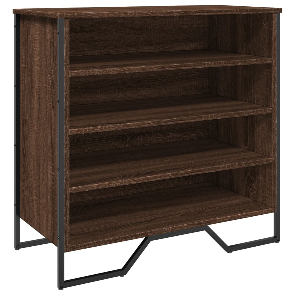 Vidaxx skoskab 80x38x78 cm konstrueret træ brun eg
