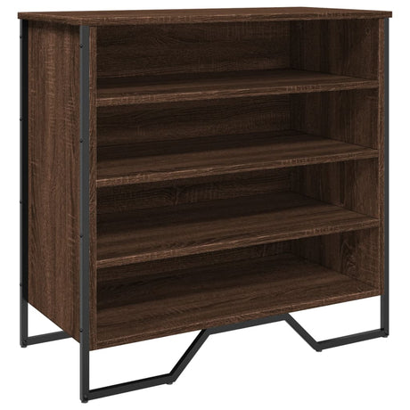 Vidaxx skoskab 80x38x78 cm konstrueret træ brun eg