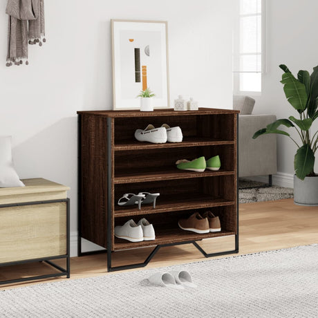 Vidaxx skoskab 80x38x78 cm konstrueret træ brun eg
