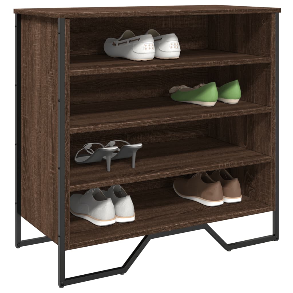 Vidaxx skoskab 80x38x78 cm konstrueret træ brun eg