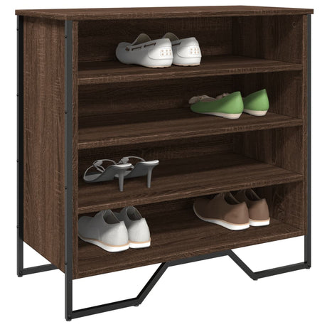 Vidaxx skoskab 80x38x78 cm konstrueret træ brun eg