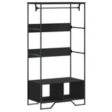 VidaXL garderobe 90x50x180 cm færdig træ sort