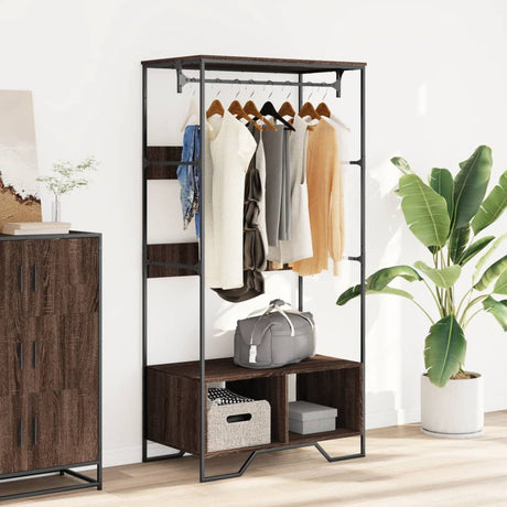 Vidaxx garderobe 90x50x180 cm færdig træbrun eg