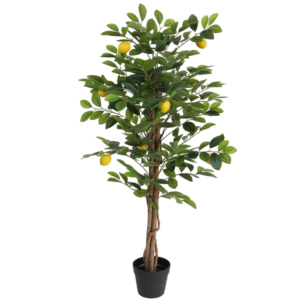 Vidaxx kunstigt citrontræ med 3 stammer 120 cm polypropylengrøn