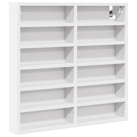 Vidaxl vitrinekast 60x8,5x58 cm bewerkt hout wit