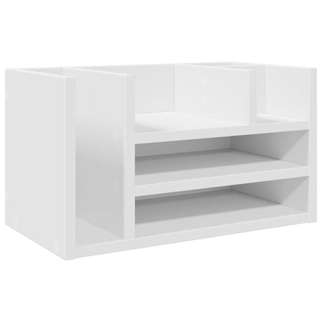 Vidaxx skrivebordsorganisator 44,5x24x25 cm hvid konstrueret træ