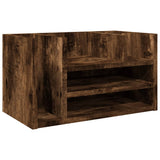 VidaXL skrivebordsorganisator 44,5x24x25 cm forarbejdet træ, røget eg farve