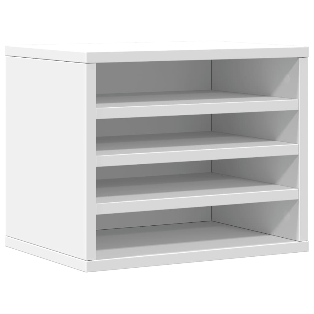 Vidaxx skrivebordsorganisator 36x26x29,5 cm konstrueret træ hvid
