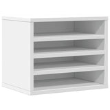 Vidaxx skrivebordsorganisator 36x26x29,5 cm konstrueret træ hvid