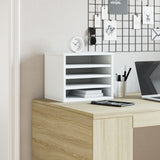 Vidaxx skrivebordsorganisator 36x26x29,5 cm konstrueret træ hvid