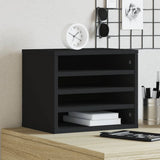 Vidaxx skrivebordsarrangør 36x26x29,5 cm forarbejdet træ sort