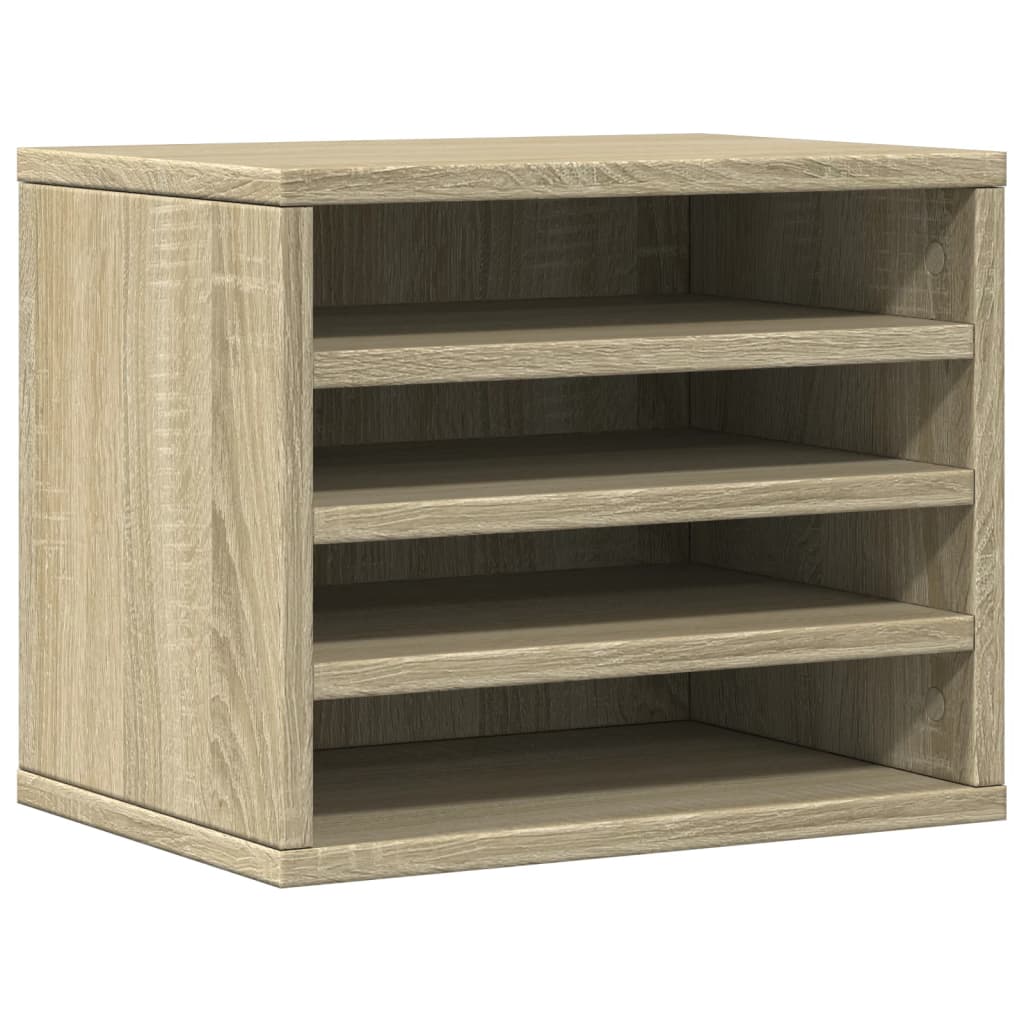 Vidaxxl skrivebordsorganisator 36x26x29,5 cm konstrueret træ sonoma eg-farvet