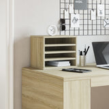Vidaxxl skrivebordsorganisator 36x26x29,5 cm konstrueret træ sonoma eg-farvet
