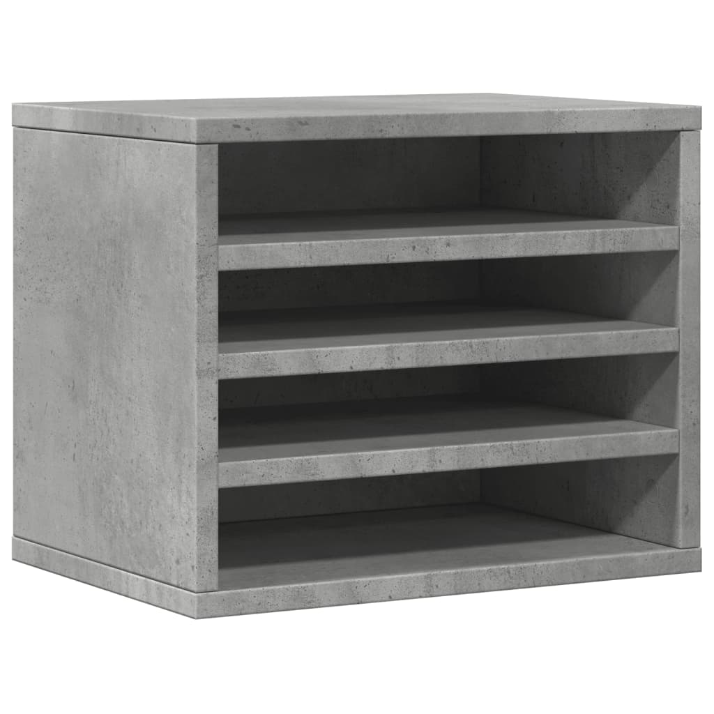 Vidaxx skrivebordsarrangør 36x26x29,5 cm konstrueret træ betongrå