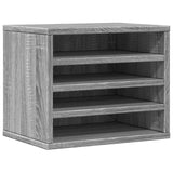 Vidaxxl skrivebordsorganisator 36x26x29,5 cm konstrueret træ, grå sonoma eg