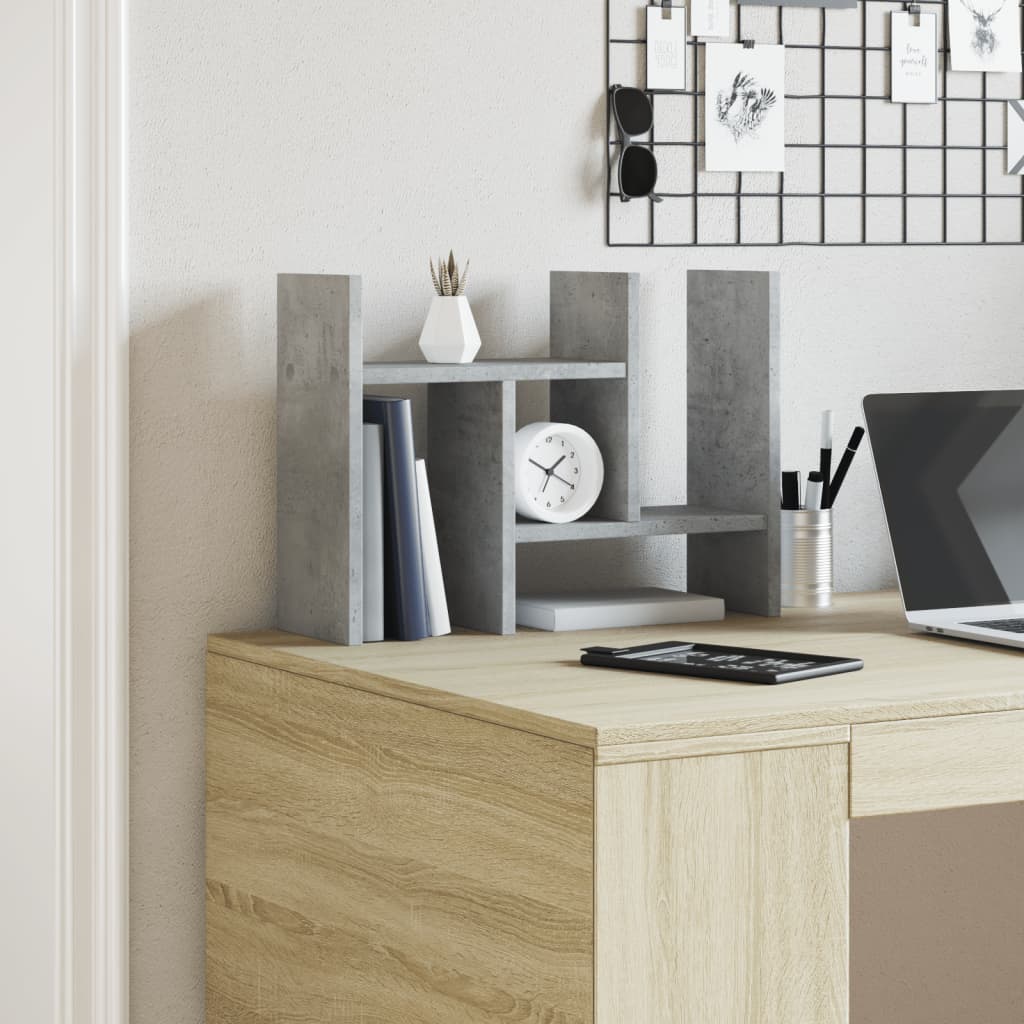 Vidaxx skrivebordsarrangør 34,5x15,5x35,5 cm konstrueret træ betongrå
