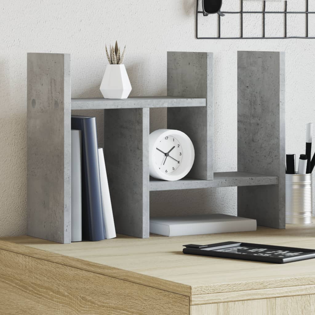 Vidaxx skrivebordsarrangør 34,5x15,5x35,5 cm konstrueret træ betongrå