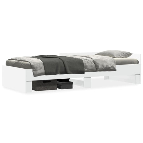 Vidaxl bedframe bewerkt hout wit 90x200 cm