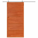 Vidaxx skydedør 100x208 cm massiv fyrretræ, vask brun