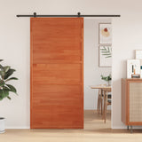 Vidaxx skydedør 100x208 cm massiv fyrretræ, vask brun