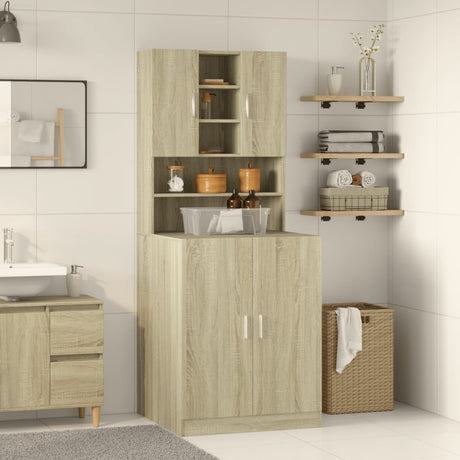 Vidaxx vaskemaskine skab 70,5x24x90 cm sonoma eg-farvet