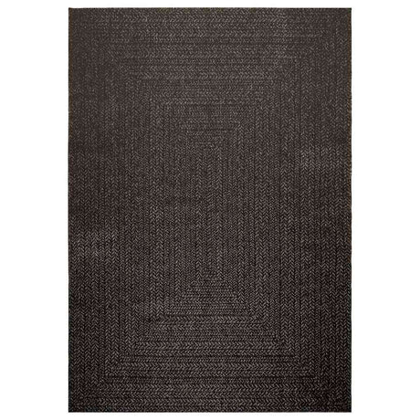VidaXL tæppe zizur indendørs og udendørs 160x230cm jute look antracit