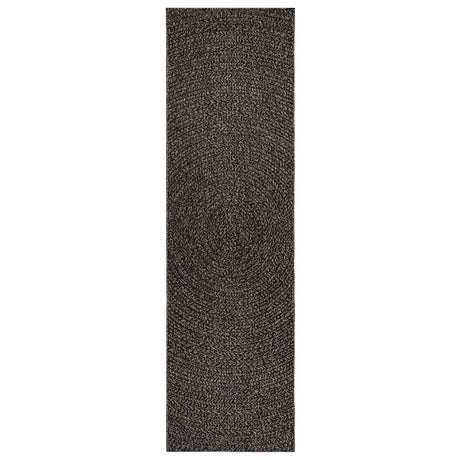 VidaXL tæppe zizur indendørs og udendørs 80x250 cm jute look antracit