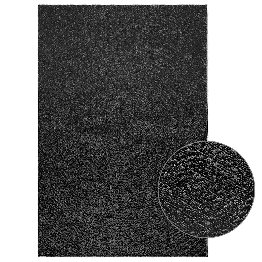 VidaXL tæppe zizur indendørs og udendørs 120x170cm jute look antracit