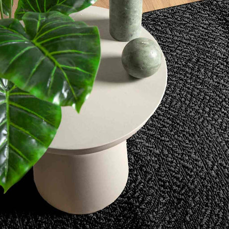 VidaXL tæppe zizur indendørs og udendørs 120x170cm jute look antracit