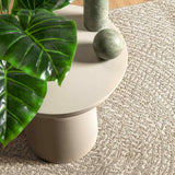 VidaXL tæppe zizur creme indendørs og udendørs 240x340 cm jute look
