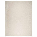 VidaXL tæppe zizur creme indendørs og udendørs 240x340 cm jute look