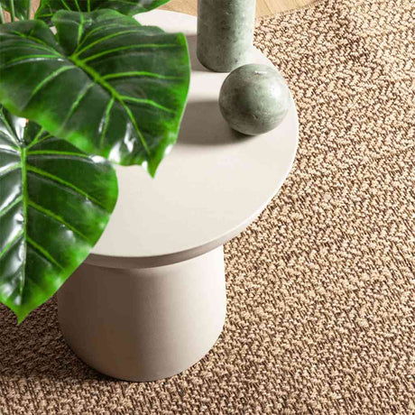 VidaXL tæppe zizur beige indendørs og udendørs 100x200 cm jute look