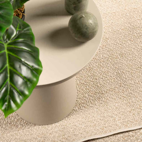VidaXL tæppe zizur beige indendørs og udendørs 140x200 cm jute look