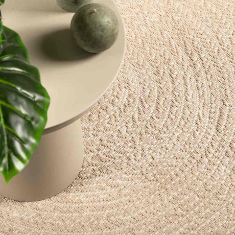 VidaXL tæppe zizur beige indendørs og udendørs 80x200 cm jute look