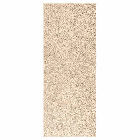 VidaXL tæppe zizur beige indendørs og udendørs 80x200 cm jute look